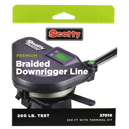 Scotty Premium Power Braid Downrigger Line - 400ft of 200lb Test 2702K